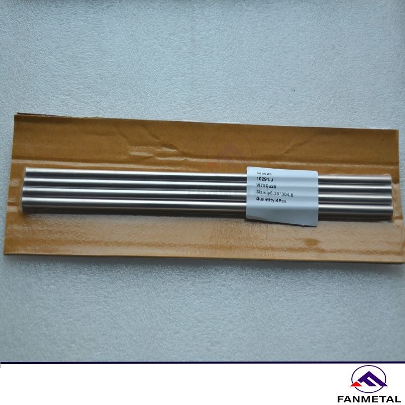 2020 Best Price Tungsten Copper Alloy Rods W75cu25 Bars for Sale