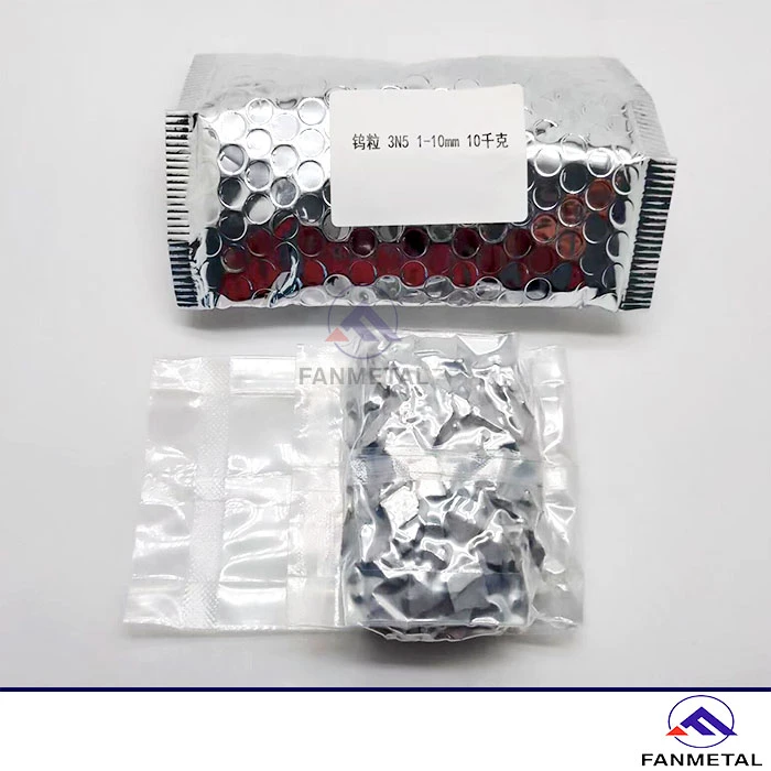 Tungsten Pellets in Sealed Aluminum Foil Bags
